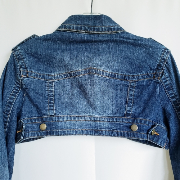 •Lola short blue denim bolero jacket ✔Large - Picture 6 of 10